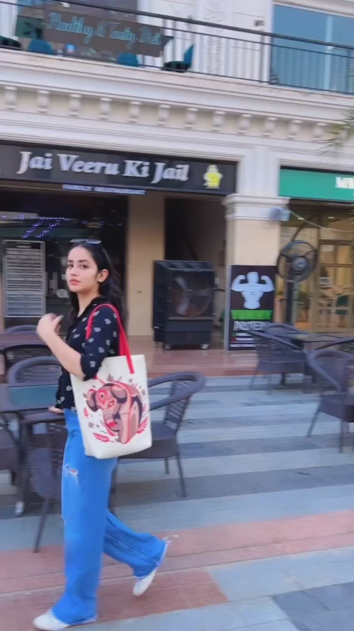 Tribal Elephant Tote